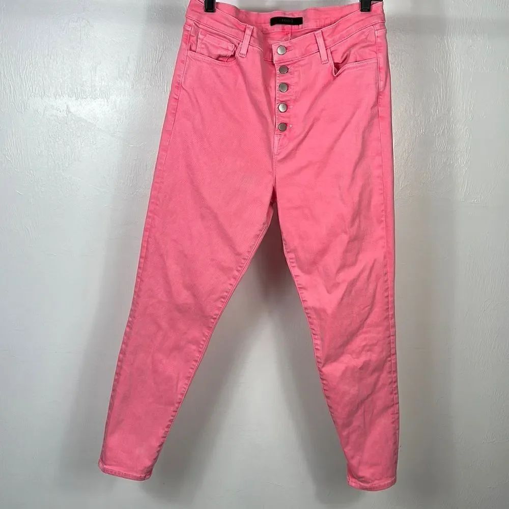 ❤️Last Chance J Brand Pink High Rise Skinny Leg Jeans Size 32